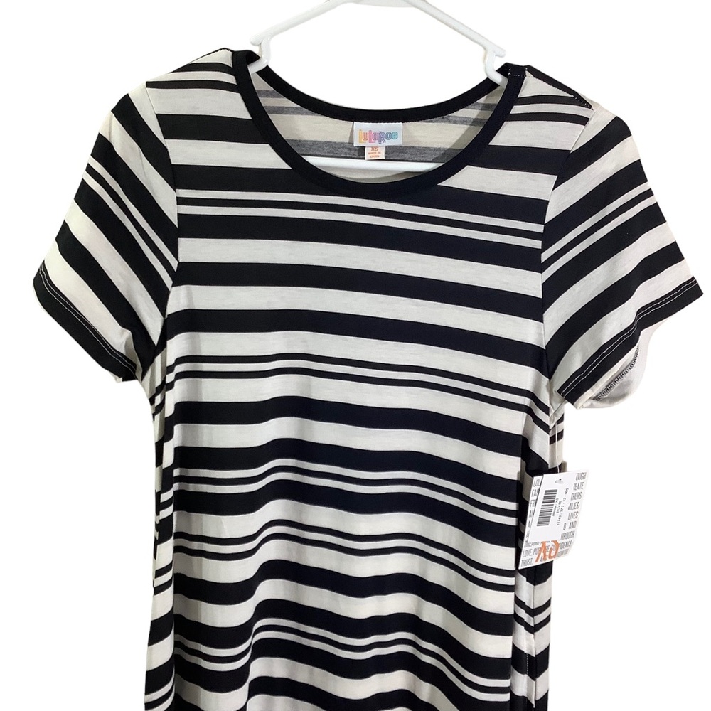 Lularoe Jessie Stripe Midi Comfy with Pockets - Picture 2 of 6